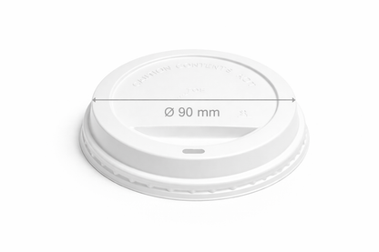 Kaffeedeckel 80 mm & 90 mm – Schwarz oder Weiß – Passend für To-Go Becher