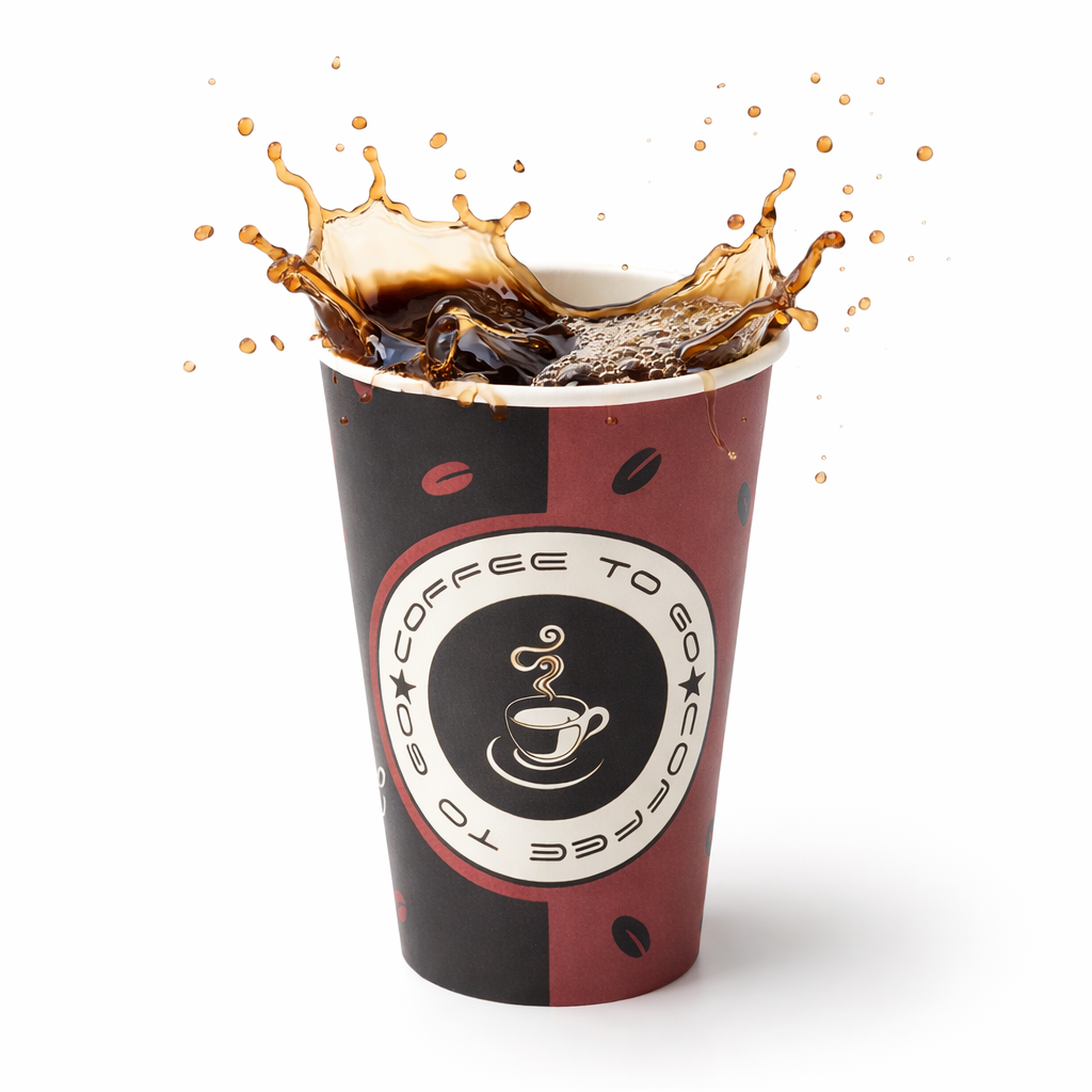Kaffeebecher To Go 300 ml (12 oz) | Pappbecher für Heißgetränke - 90mm