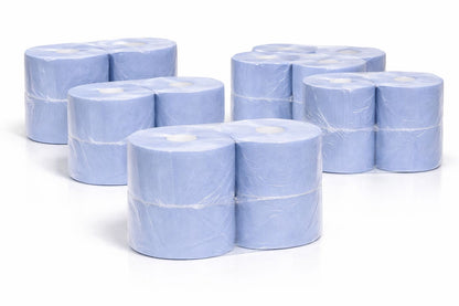 Werkstattrolle Blau – 2-lagig | 36×36 cm | 1.000 Blatt | KFZ & Industrie