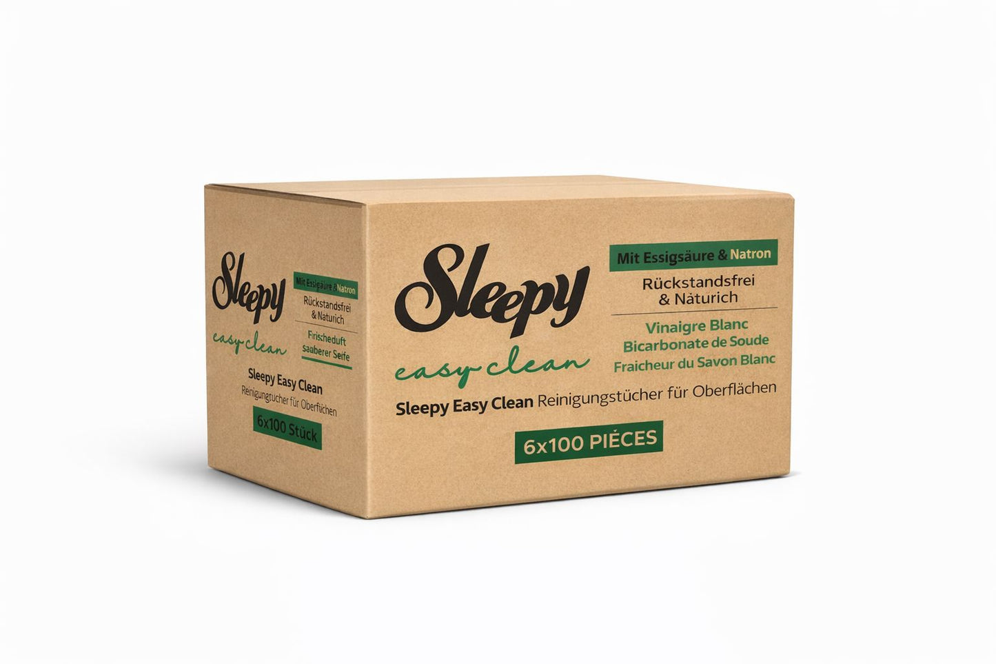 Sleepy Easy Clean Reinigungstücher – Vorteilsset (6×100 Tücher)