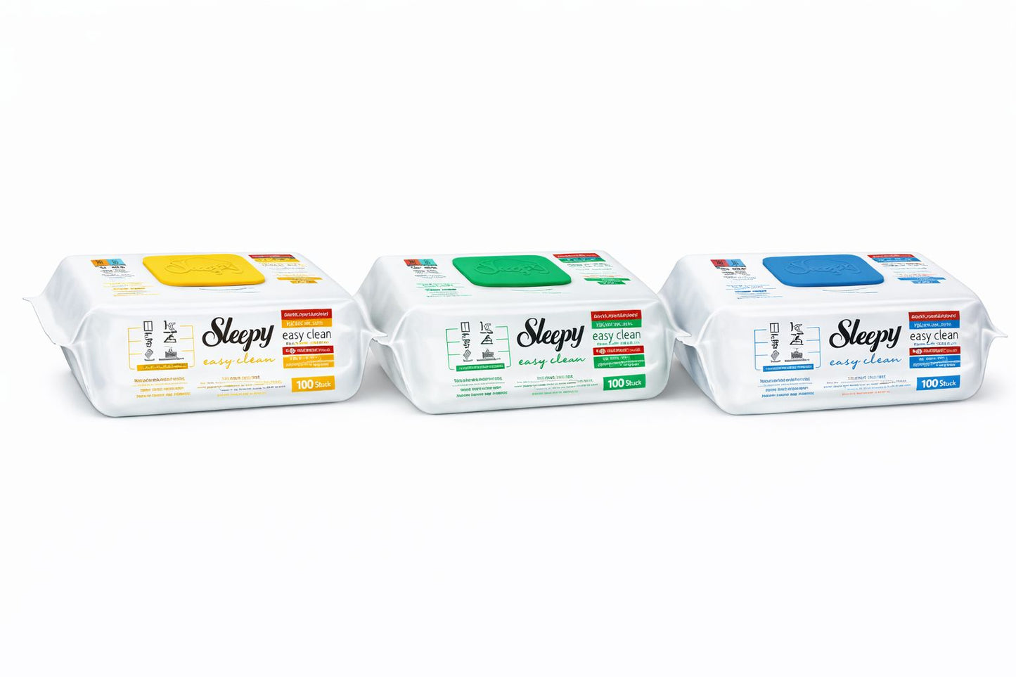 Sleepy Easy Clean Reinigungstücher – Vorteilsset (6×100 Tücher)