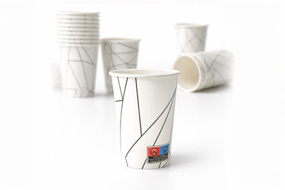 Kaffeebecher To Go 300ml (12 oz)– Einweg-Pappbecher | Line Art Design