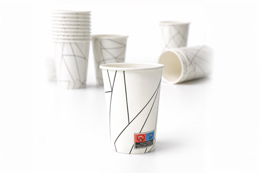 Kaffeebecher To Go 300ml (12 oz)– Einweg-Pappbecher | Line Art Design