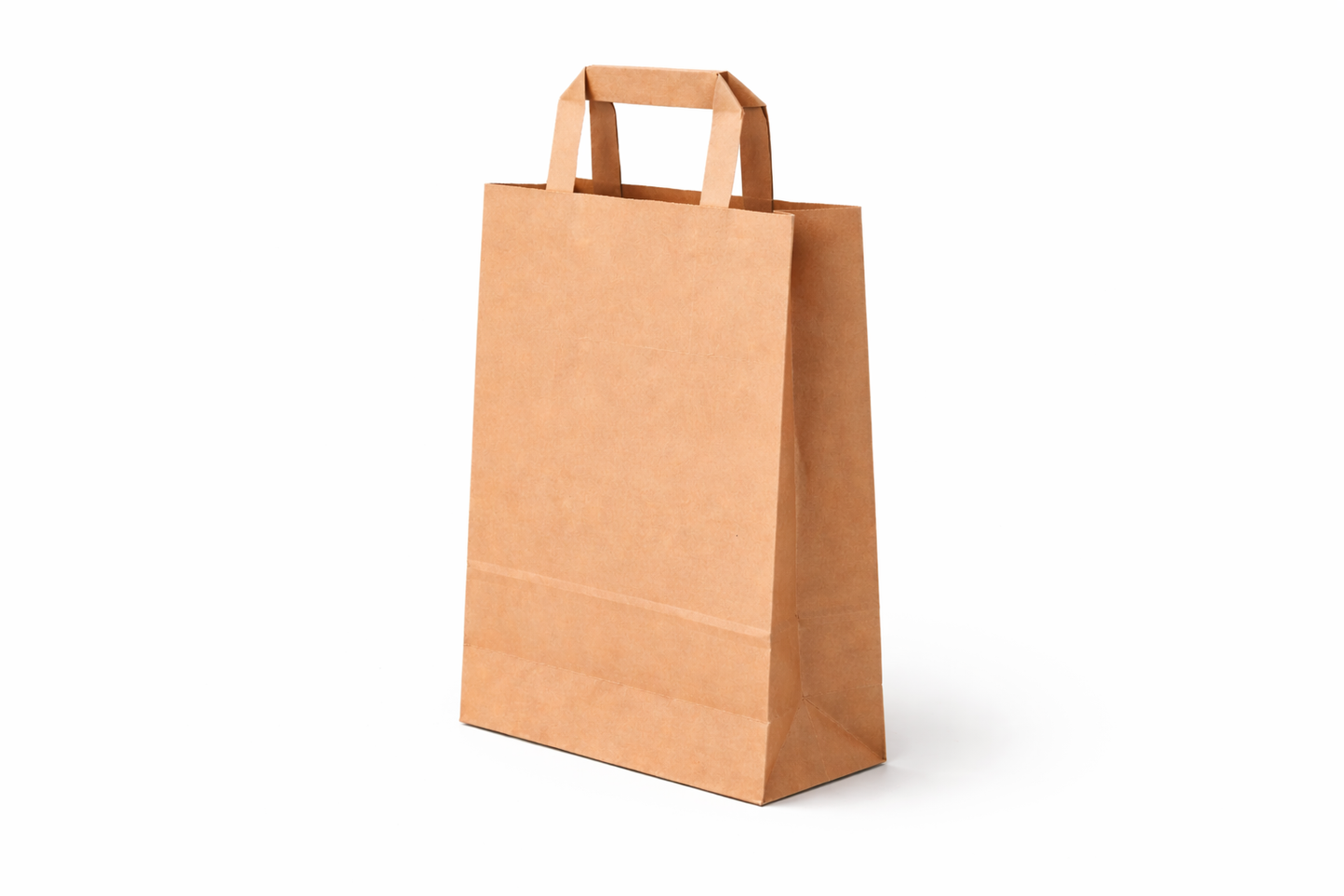 Papiertragetaschen Braun – Stabil & Wiederverwendbar | 22×10×28 cm