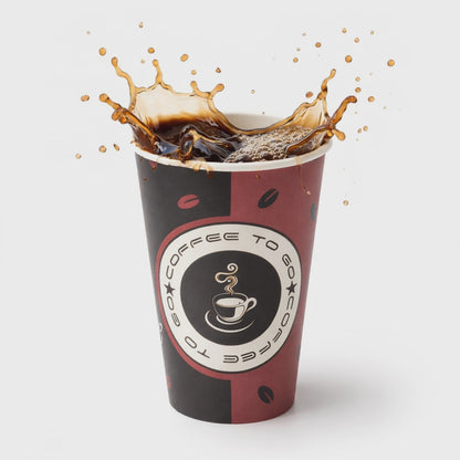 Kaffeebecher To Go 300 ml (12 oz) | Pappbecher für Heißgetränke - 90mm